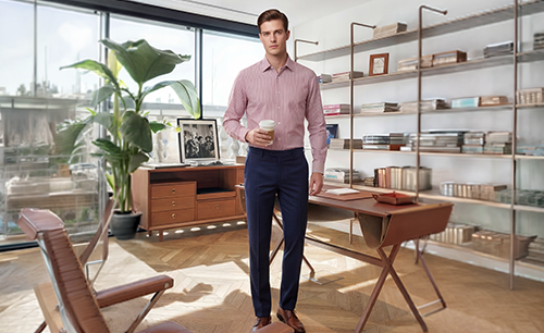 Woven and knit shirt sample