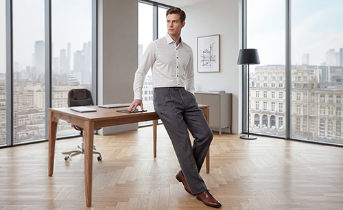 Woven and knit shirt sample