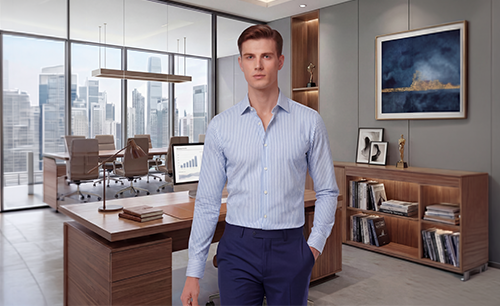 Woven and knit shirt sample