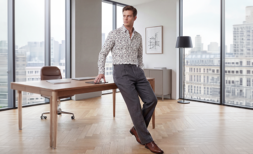 Woven and knit shirt sample